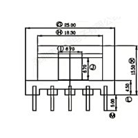 HX-EE25 EE25 卧式5+5针排距15.6
