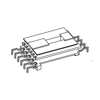 HX-3029 EE30 双槽立式4+6针螃蟹脚弯脚