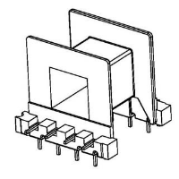 HXC-3001 EE30 七字针弯脚卧式4+4针