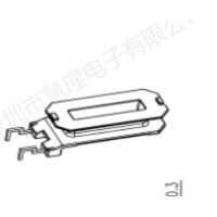 HX-3106B EE31 螃蟹脚弯脚立式2+0针（HX-3106A配套）