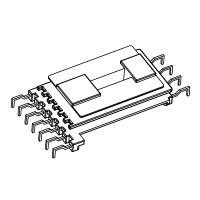 HX-3225 EE32 螃蟹脚弯脚双槽立式4+7针