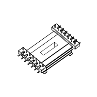 HX-3703A  EE37双槽七字针L脚立式7+7针（HX-3703B配套）