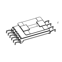 HX-3819 EE38双槽螃蟹脚弯脚立式4+6针