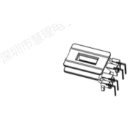HX-5005B EE50弯脚L脚立式4+0针（HX-5005A配套）