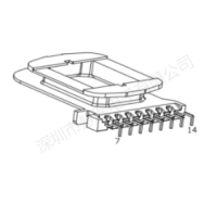 HXB-EE5055 EE50弯脚螃蟹脚立式8+0针（HXB-EE5005-1A配套））