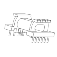 HXB-EPC1701-3 EPC17直插卧式5+6针