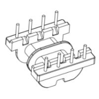 HXB-EPC1900 EPC19双槽直插卧式4+4针