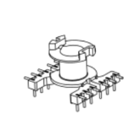 HX-0812 RM8 七字针L脚立式6+6针