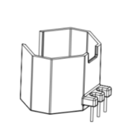 HXB-RM0807-1A  RM8 外壳3+0针