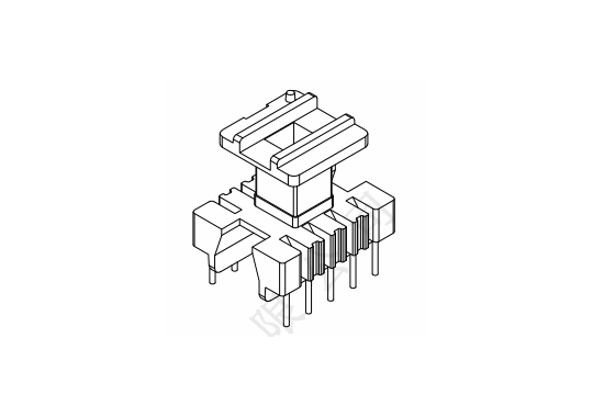 EI-1913-1  立式5+5PIN图2