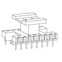 金达成-EI-2814 EI28立式(8+8PIN)针径Φ0.8脚距4.0排距20.0幅宽10.5