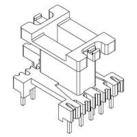 金达成-EI-1665 EI16立式(5+2+2PIN)针径□0.6 Φ0.7脚距3.0 3.5排距20.0 13.9幅宽8.6