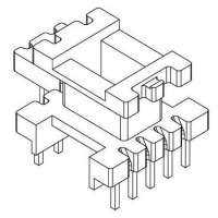 金达成-EI-1326 EI13立式(5+2+2PIN)针径□0.6脚距2.5 2.8排距17.3 10.7幅宽4.8
