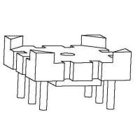 金达成-BASE-013-1 BASE(3+3PIN)针径Φ0.6脚距3.5排距7.0