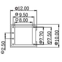 金达成-BASE-003-1 BASE003底座003-1骨架 排距 9.5 脚距 2.5 7.5