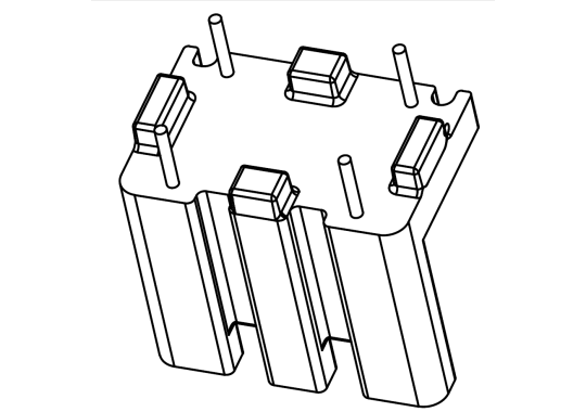 SQ-1518(2+2)PIN 立式12.8*10,中间隔片1.2