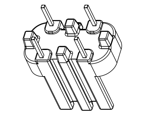 SQ-1216(2+2)PIN 立式10*8