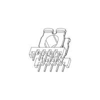 ATQ-1701 ATQ17卧式5+5排距8.6脚距3.2槽宽5.2