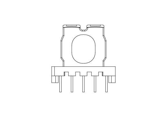 ATQ-1701-2 ATQ17卧式5+5排距8.6脚距3.2槽宽5.4高度16.9