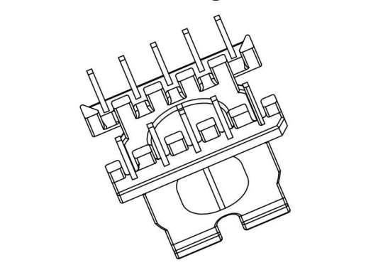 ATQ-1701-3 ATQ17卧式5+5PIN 排距8.6 脚距3.2 幅宽5.4