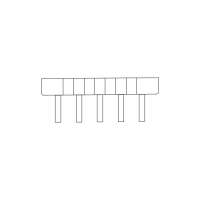 BASE-003-1 BASE5+5排距10.2脚距2.55