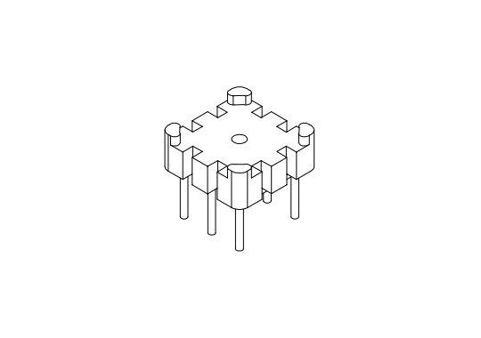 HX-006 磁环底座 3+3针 BASE