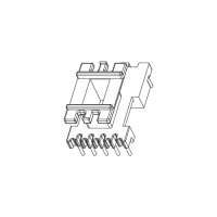EE-1626-1 EE16立式5+2+2排距20.5/13.8槽宽6.25脚距3.3