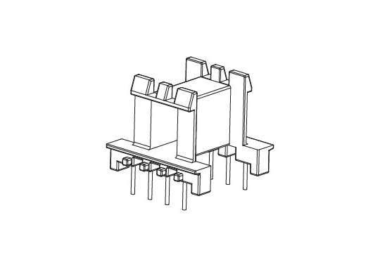 EE-2508 EF25卧式4+4排距20.0脚距5.0磁芯加厚1.1