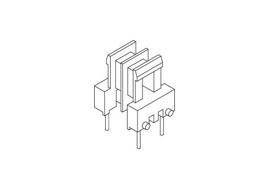 EE-8.3-1 EE8.3卧式双槽2+2加厚排距6.8脚距5.0