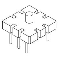 HX-018 磁环底座 3+3针 BASE