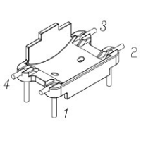 HX-034 磁环底座 2+2针 BASE
