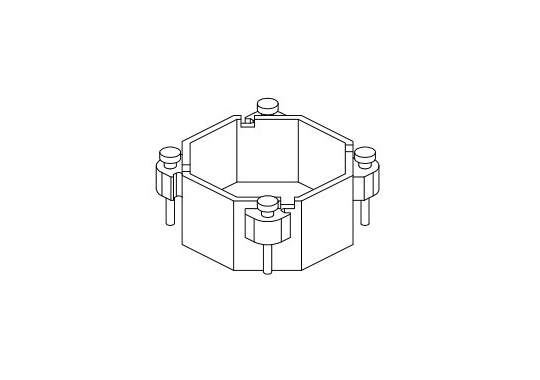 HX-045 磁环外壳底座 2+2针 BASE