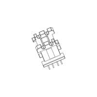 EI-1320 EE13卧式4+4排距10.1脚距2.54/3.05/29