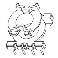 PQ-2014 立式4+4PIN 排距17.50 脚距5.0 槽宽6.00