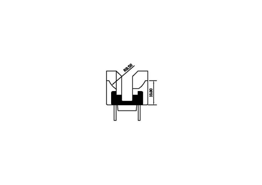 HXC-2417 磁环 底座2+2针 BASE
