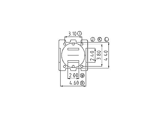 HXL-001 磁环 底座3+3针 BASE