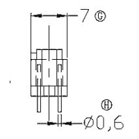 HXL-003-2 磁环 底座3+3针 BASE