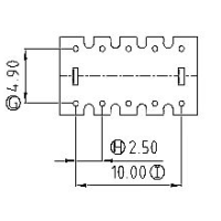 HXL-004 磁环 底座5+5针 BASE
