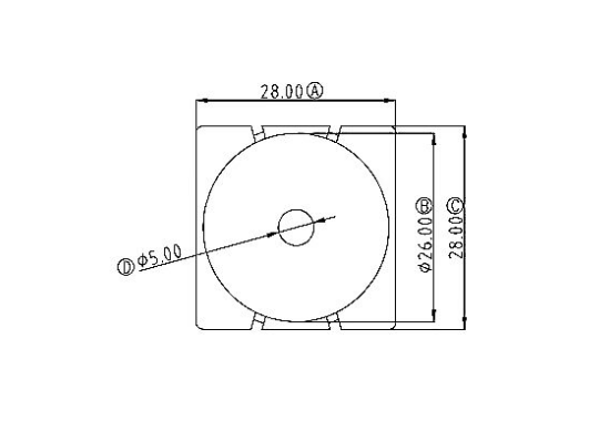 HXL-026 磁环 底座 2+2针 BASE