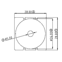HXL-026 磁环 底座 2+2针 BASE