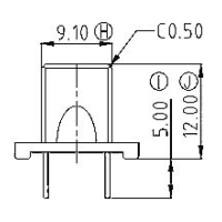HXL-1600 磁环 底座 2+2针 BASE