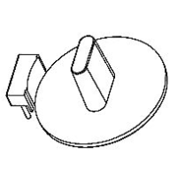 HXX-002-1 磁环 底座 2针  BASE