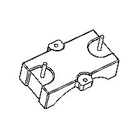 HXX-012 磁环 底座 1+1针  BASE