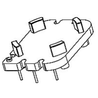 HXX-013 磁环 底座 3+2针  BASE