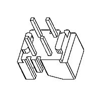 HXX-016-1 磁环 底座 2+2针  BASE