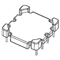 HXX-027 磁环 底座 4+4针  BASE