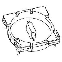 HXX-2032 磁环底座 2+2针 BASE