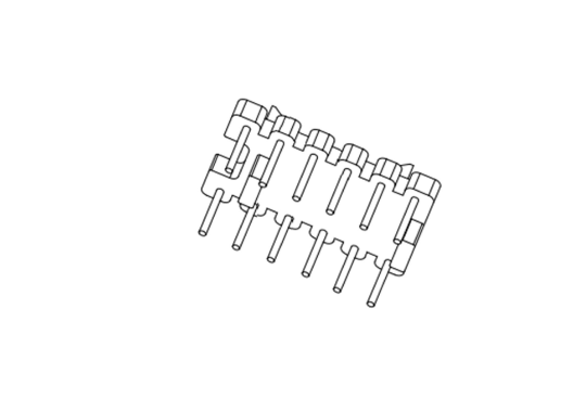 HXF-030 磁环底座 6+6针 BASE