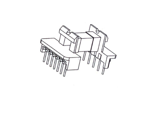 HXF-EEL2202B EEL22 安规带挡墙卧式5+7针