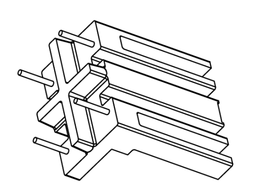 SQ-1919(2+2)PIN 立式 12.90*9.9